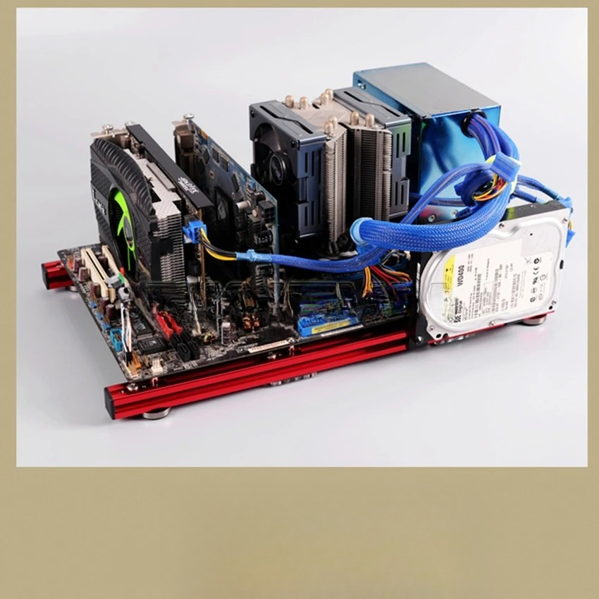 ATX PC Test Bench Aluminum All - Aluminum Open Frame Test Bench Water Cooling review and price